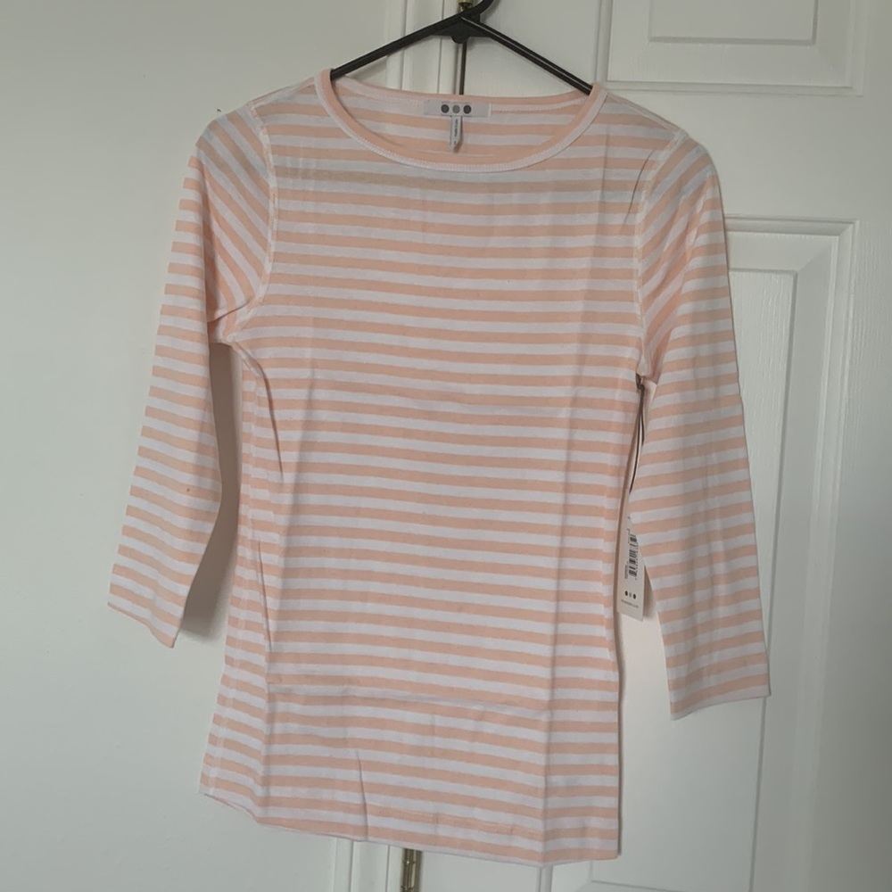 Three Dots Stripe British Tee